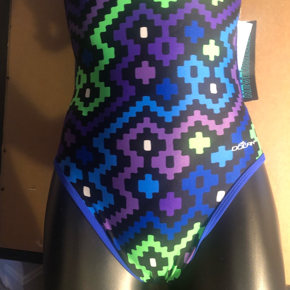 Swimsuit by dolfin swimwear blue siz Ze